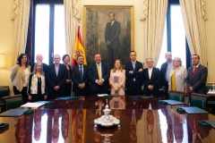 Recepción oficial de la presidenta del Congreso de los Diputados, Ana Pastor, a los representantes de la Red de Colegios Profesionales de Periodistas