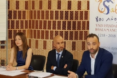 Presentando en Salamanca el curso "Derecho para periodistas" organizado por el Colegio Profesional de Periodistas de Castilla y León en colaboración con la Fundación General de la Universidad de Salamanca