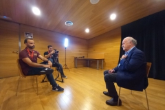 Entrevistando a Vicente del Bosque con motivo de la celebración del FID Castilla y León 2022