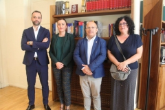 Visita oficial como decano del Colegio Profesional de Periodistas de Castilla y León a la delegada del Gobierno en Castilla y León y al subdelegado del Gobierno en León